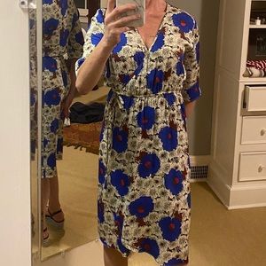 Tucker Silk Wrap Dress